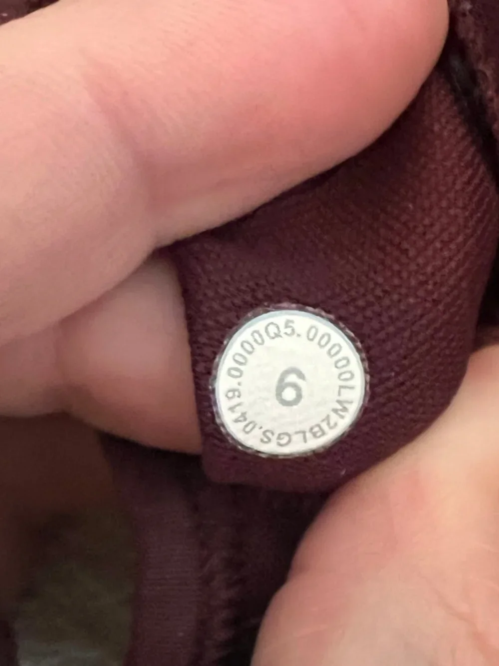 Lululemon Burgundy Racerback Longline Sports Bra Size 6